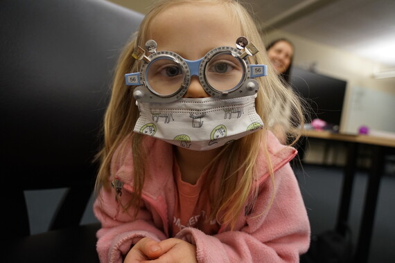 a preschooler tests out a prescription