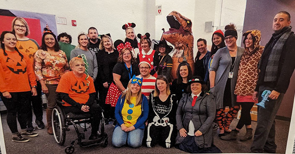 HECC staff dresses up for halloween