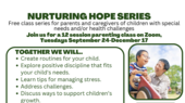 Nurturing hope series flyer