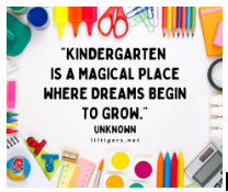 Kindergarten is a magical place where dreams begin to grow visual with Kindergarten school supplies