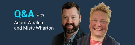 photo of adam and misty with question and answer text