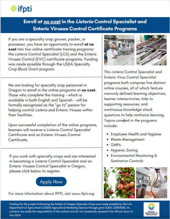 Infographic on Food Safety Training 