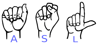 American Sign Language Day spelled out using ASL