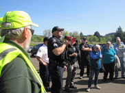 Photo of an Evacuation Exercise in Corvallis