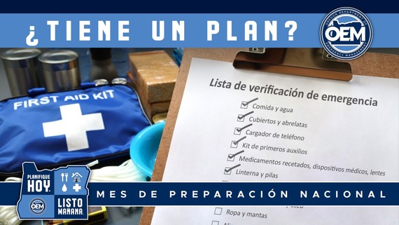 National Preparedness Month Have a Plan Spanish