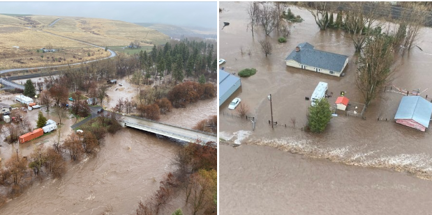 Umatilla County Oregon Flood in 2020