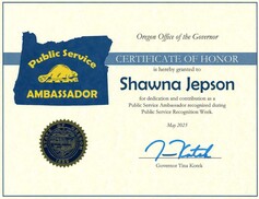 Shawna Jepsen Certificate