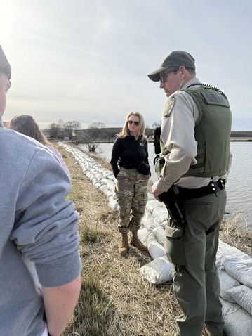 OEM Director McMahon in Harney County 