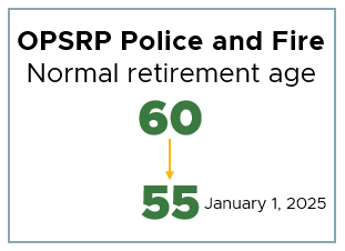 OPSRP P&F retirement age change