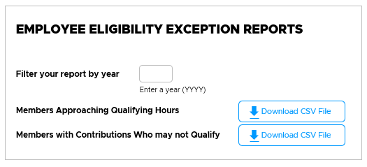 Eligibility reports