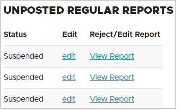 Two of the four options for addressing suspended records