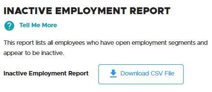 Image of inactive employment report