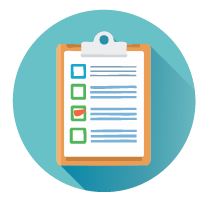 icon representing a checklist