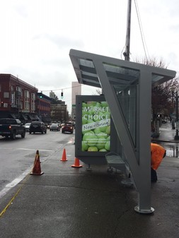 trimet bus shelter pilot photo