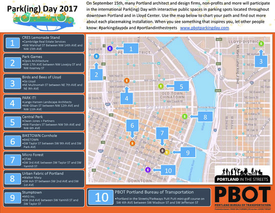 Parking Day map