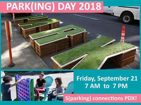 2018 Park(ing) Day Friday September 21 - S(parking) connections FINAL