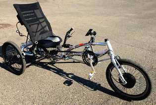 electric adaptive bike close up
