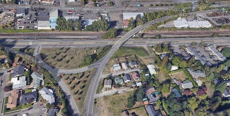 NE 42nd Ave Bridge Satelitte View