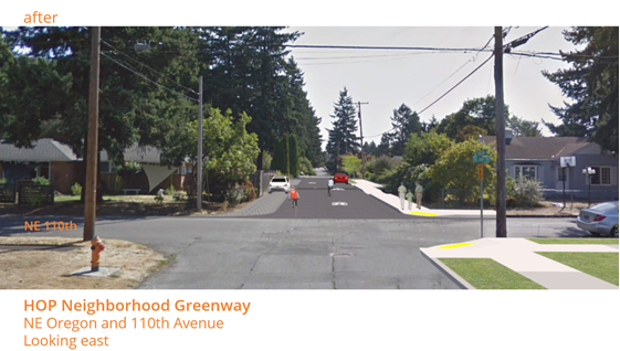 After photo of HOP Neighborhood Greenway