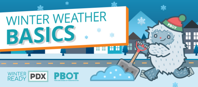 The Winter Weather Basics sasquatch shovels snow