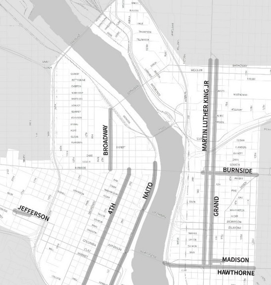 E Burnside Bus/Bike Lane Improvements