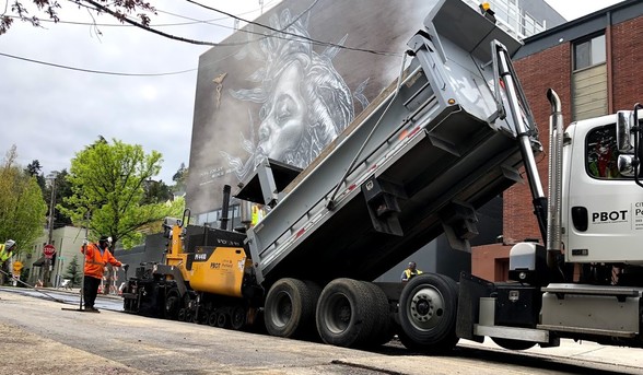 Paving on NW 25th Avenue