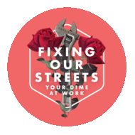 Fixing Our Streets Rose Logo
