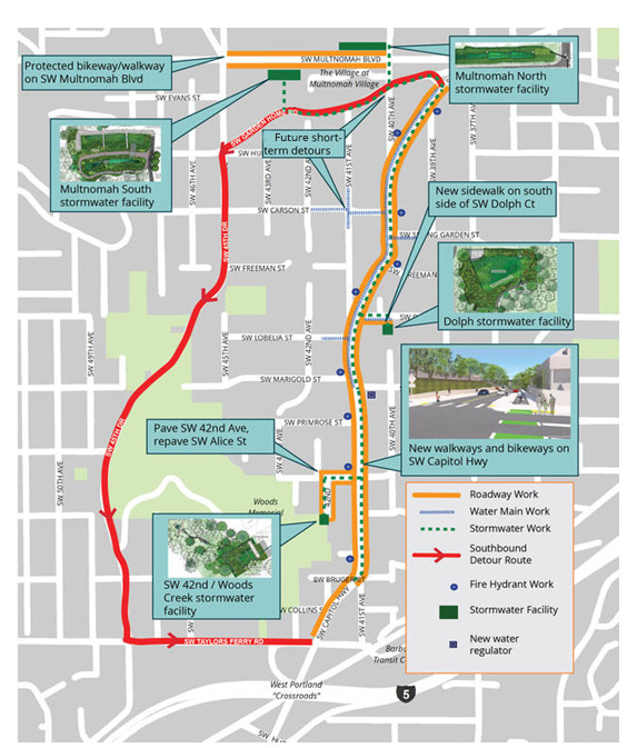 SW Capitol Highway Project map
