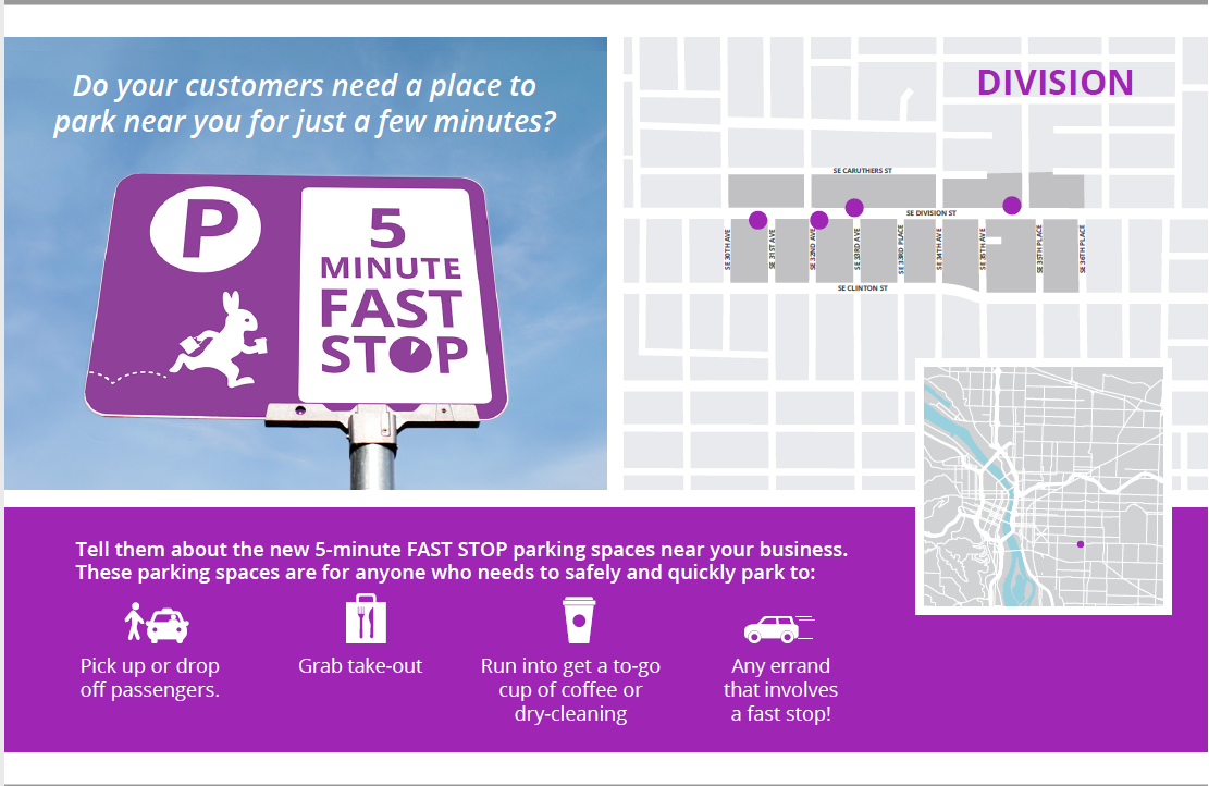 Fast Stop postcard for Division Street