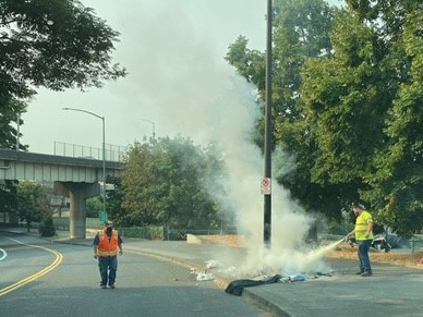 Lloyd Boulevard fire