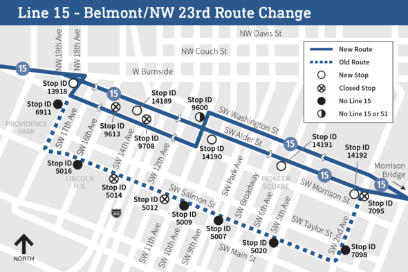TriMet Line 15 Route Change