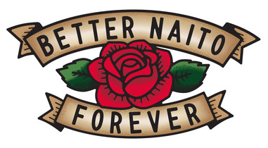 Better Naito Forever logo with roses