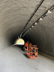 photo of the completed structural repairs in one of the Cornell Tunnels