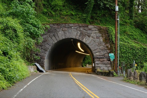 Photo of completed repair work of one of the Cornell Tunnels