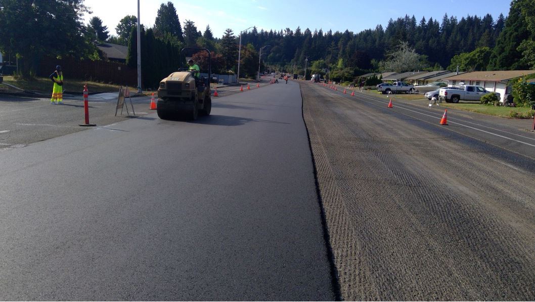 NE 162nd Avenue paving project funded by Fixing Our Streets and built in 2022 and 2023