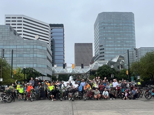 July employee bike bus