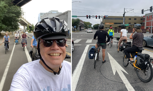 City of Portland employee bike bus