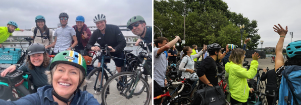 City of Portland employee bike bus