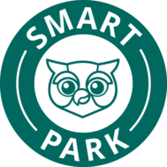 SmartPark garages logo with Parker the Owl