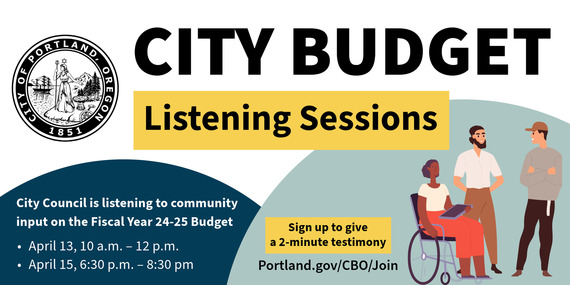 Transition Enews City Budget Listening Sessions