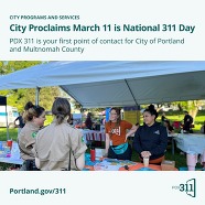 Social Media Post for 311 Day