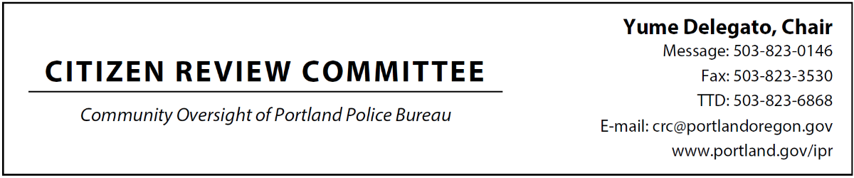 Logo for Independent Police Review's Citizen Review Committee