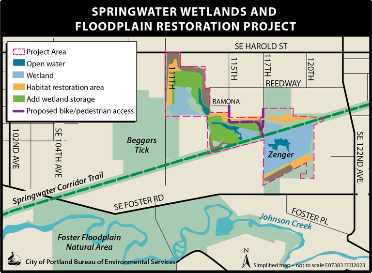 Springwater Simplified Map