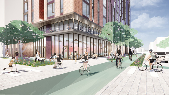 Broadway Corridor street level rendering