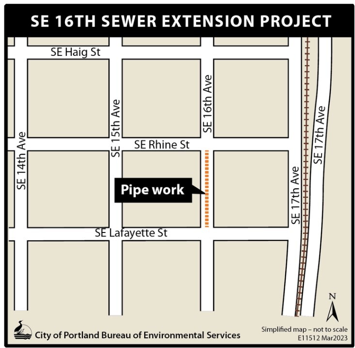 SE 16th Sewer Extension Project Area