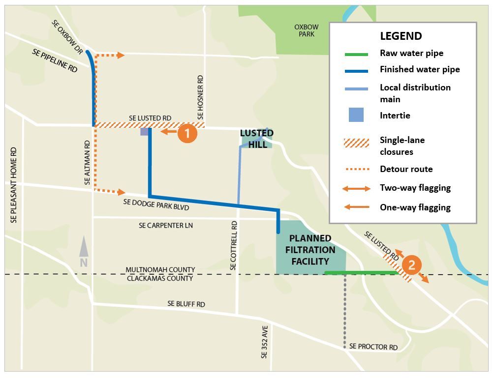 Water Filtration Work Area Map 123024