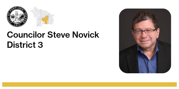 District 3 Councilor Steve Novick