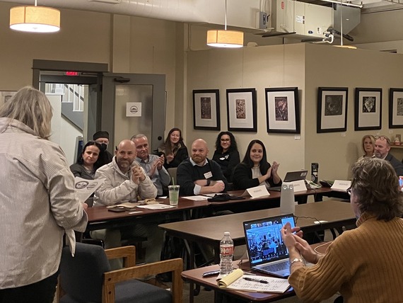 Councilors and community members at the Budgeting Introduction Meeting in Old Town