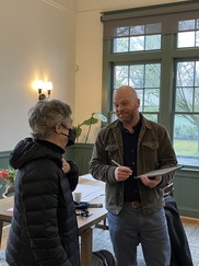 Councilor Green meeting with a community member