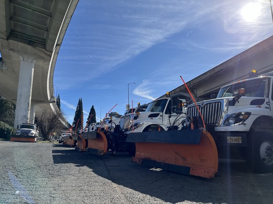 PBOT snowplows ready for action